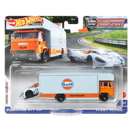 IN STOCK! Hot Wheels Team Transport Wave 2 2022, Porsche 917 LH with Fleet Flyer Transport