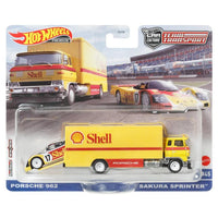 
              Hot Wheels Car Culture Team Transport: Shell Sakura Sprinter with Porsche 962  Wave 3, 2022
            