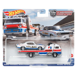 IN STOCK! Hot Wheels Team Transport Wave 2 2022, AMC Rebel Machine With Wide Open Transport