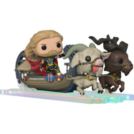 IN STOCK! Thor: Love and Thunder Thor, Toothgnasher, and Toothgrinder Goat Boat Super Deluxe Pop!