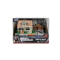 
              IN STOCK! Fast and Furious Nano Scene Hollywood Rides Dom Torretto's House and Die-Cast Metal Vehicle Playset
            