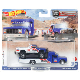 Hot Wheels Team Transport: ‘80 Dodge Macho Power Wagon w/Retro Rig Mix 1 2023